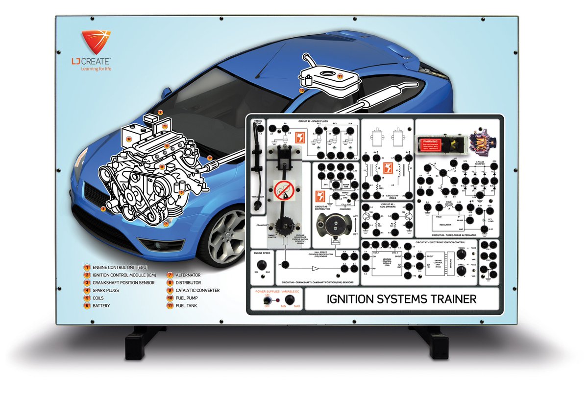 LJCreate's tweet photo. Try ignition systems fault finding with your students from the comfort and safety of the classroom with our Ignition Systems Panel Trainer.

#automotive #IMI #NATEF #mechanics #technology #faultfinding https://t.co/Qhszna5PiY