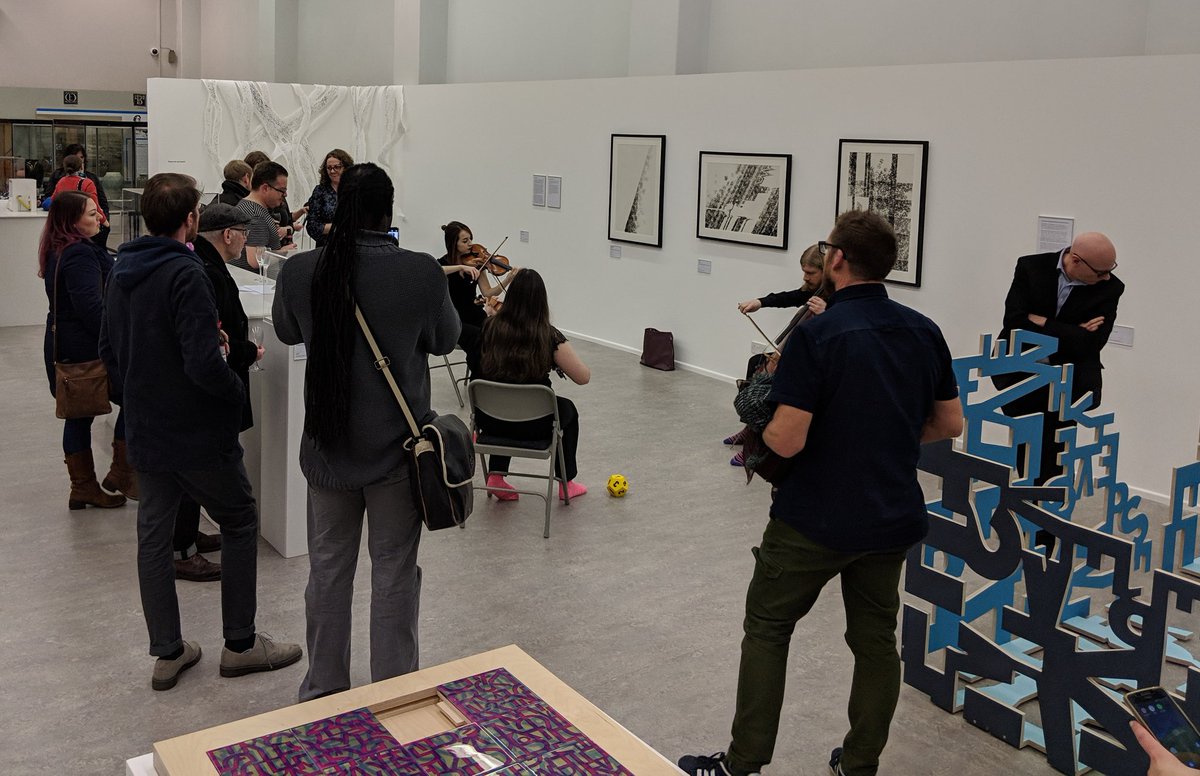Emmalloydart's tweet image. Fifth set of pictures from #beyondthelinear PV @SalfordMuseum  last Wednesday including the second performance of &apos;Roll Play&apos; with @LukeMooreMusic @IzzyBakerMusic and @HMilroy_Violin