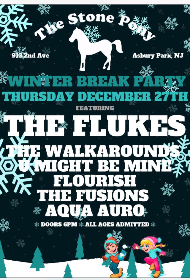 flukesband's tweet photo. The countdown has reached SINGLE DIGITS! Come see your favorite squad take the stage next Thursday at @thestonepony! Tickets are only $12 ahead of time and theyβre going fast!!! We hope to see you there!! #flukesband #stonepony #squaddubs https://t.co/85VMgdBLL3