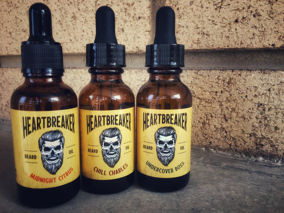 HeartbreakerSLC's tweet image. We're excited to announce that we now have 3 different blends of our Beard Oil now available to the public!
- Chill Charles
- Midnight Citrus
- Undercover Boss
we even knocked 25% off the price through the end of the year. Go grab yourself a bottle etsy.com/shop/Heartbrea…