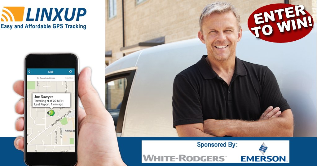 White-Rodgers is giving away a Linxup GPS Fleet Tracking System for one year and up to 6 trucks to 5 randomly selected HVAC professionals. 
 smarthvacproducts.com/store/p58/Whit…