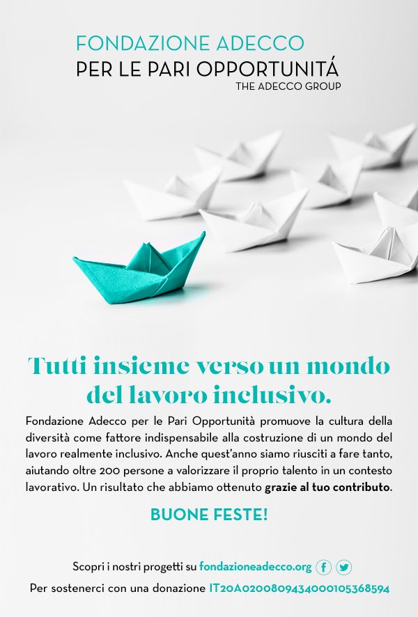 #BuoneFeste <a href="/FondAdecco/">Fondazione Adecco</a> <a href="/AdeccoGroup/">The Adecco Group</a> <a href="/AdeccoGroupITA/">The Adecco Group ITA</a>