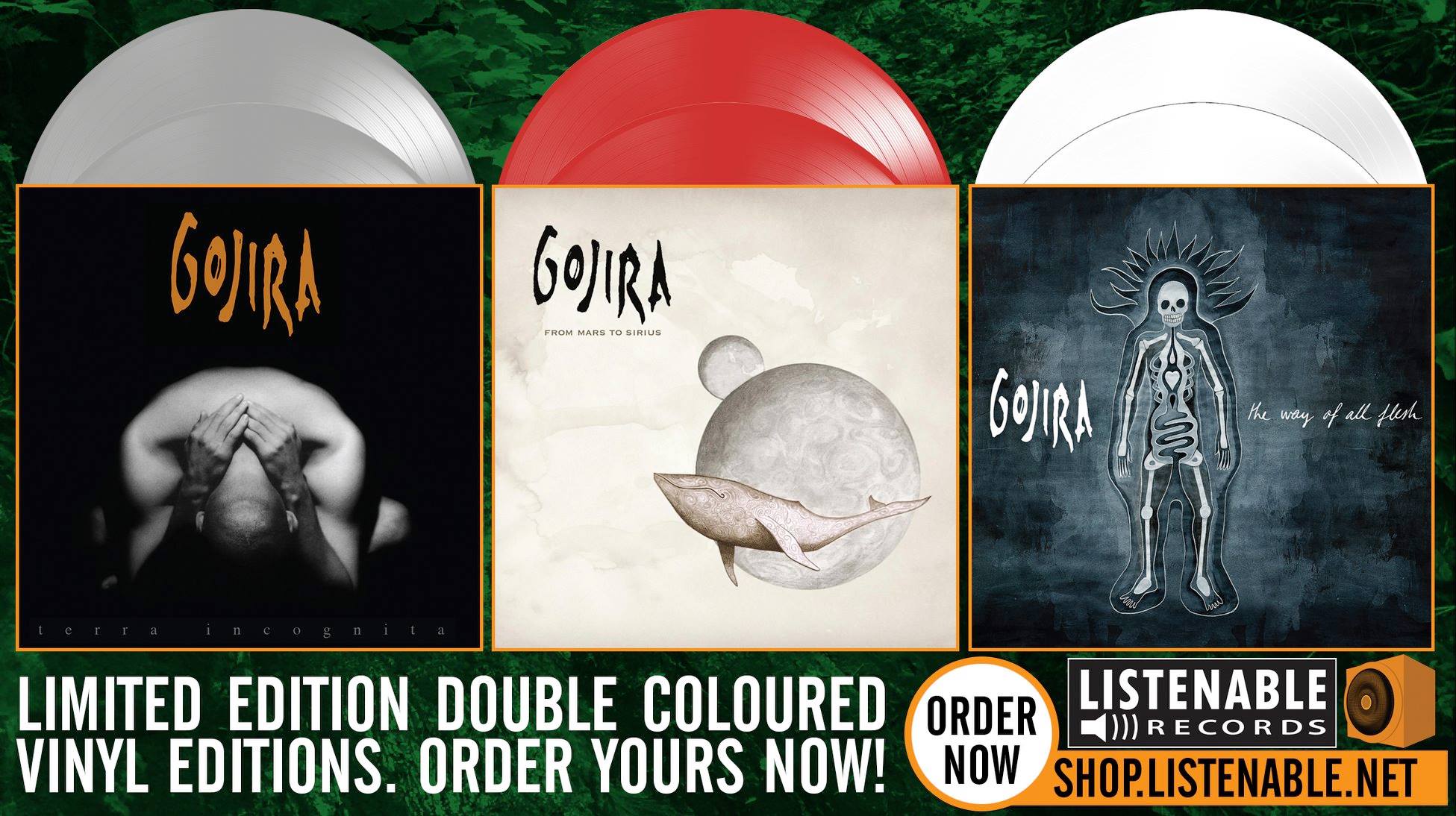 Gojira On Twitter Limited Edition In 140 Gr Double Vinyl 1000 Copies Worldwide Terra Incognita Https T Co Lbr0fuooyc From Mars To Sirius Https T Co 1isbbezq8a The Way Of All Flesh Https T Co Rf1ubp0lfc Gojira Listenable