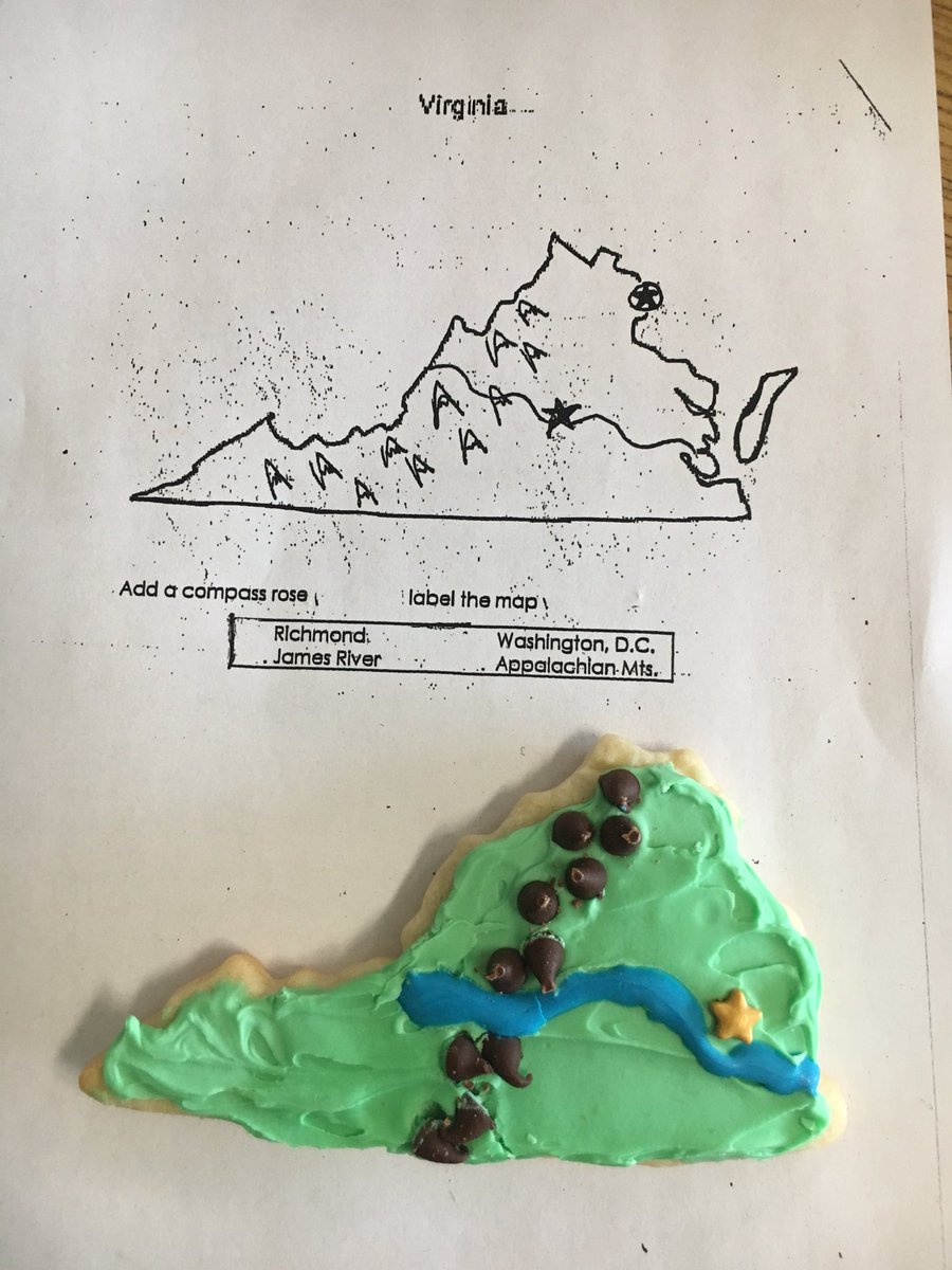 stavajbd's tweet photo. Fun with geography in second grade! 🌎🍪 @erinharvey1214 @amyjmaurer @BethBianchi @crmarkert23 @JbdElem https://t.co/7MPRJBZdy8