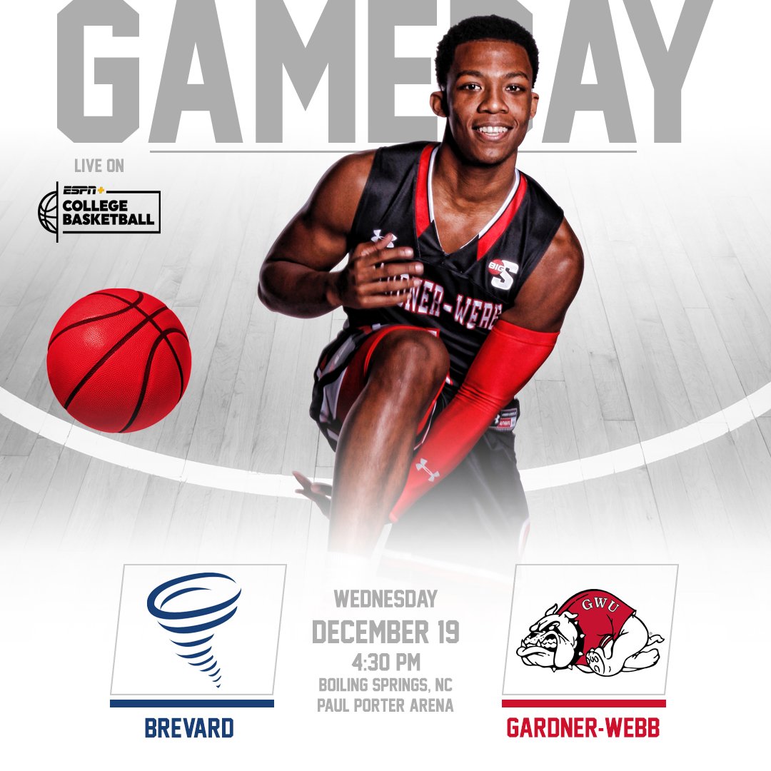 Gardner-Webb Men's Basketball (@gwu_mbk) on Twitter photo IT'S GAMEDAY!!!! Get out to Paul Porter Arena TODAY at 4:30 PM to watch YOUR <a href="/GWU_MBK/">Gardner-Webb Men's Basketball</a> squad try to extend its six-game win streak against Brevard (N.C.) College. Come #PackPorter for the final time until the New Year!! #UnleashTheDawgs 🏀 IT'S GAMEDAY!!!! Get out to Paul Porter Arena TODAY at 4:30 PM to watch YOUR <a href="/GWU_MBK/">Gardner-Webb Men's Basketball</a> squad try to extend its six-game win streak against Brevard (N.C.) College. Come #PackPorter for the final time until the New Year!! #UnleashTheDawgs 🏀