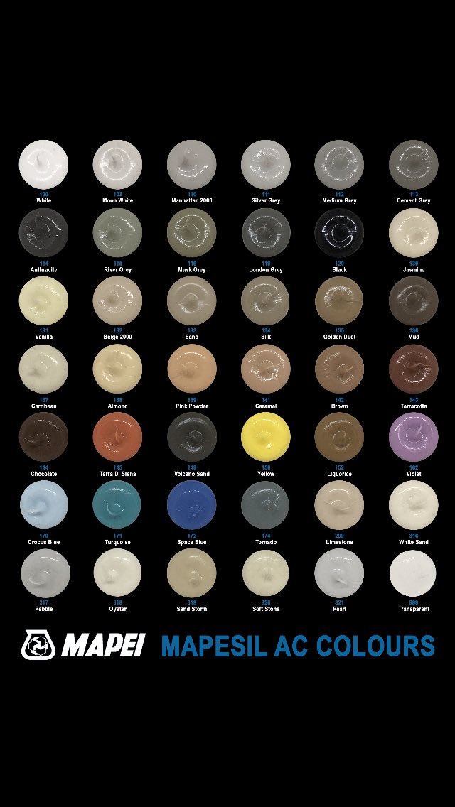 Our range of mapei sealant we have in stock