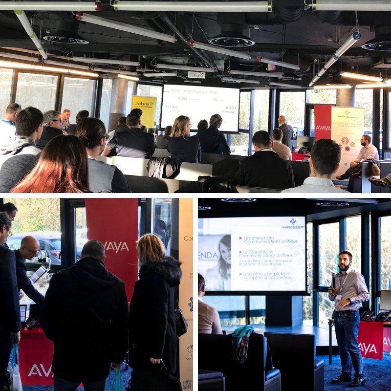CheopsTechno's tweet photo. Cheops Technology a choisi @Avaya , leader mondial des solutions de Communications Unifiées, pour élaborer l'offre Hyper Com®.
Retour sur le learn & lunch Hyper Com® ayant eu lieu au sein du nouvel immeuble de dernière génération de @CheopsTechno
#HyperCom #CommunicationsUnifiees https://t.co/lQrw2AiaNg