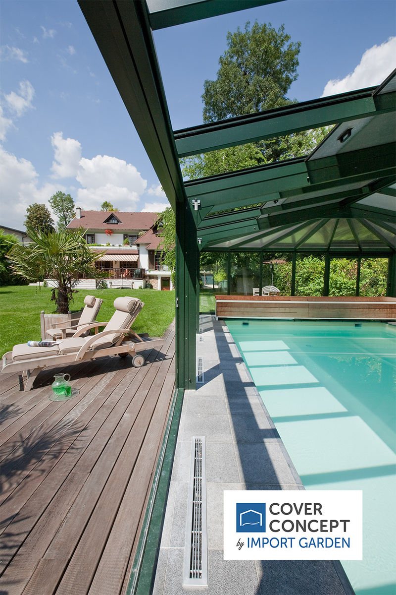 ImportGarden's tweet photo. Imaginez… 💭 Vous enlevez bonnet et écharpe, enfilez votre maillot et faites le grand plongeon. Concrétisez votre rêve d’aménagement extérieur grâce aux vérandas pour #piscine Cover Concept ! Réalisateur de souhaits depuis 1971. https://t.co/9UEvT1XIgx