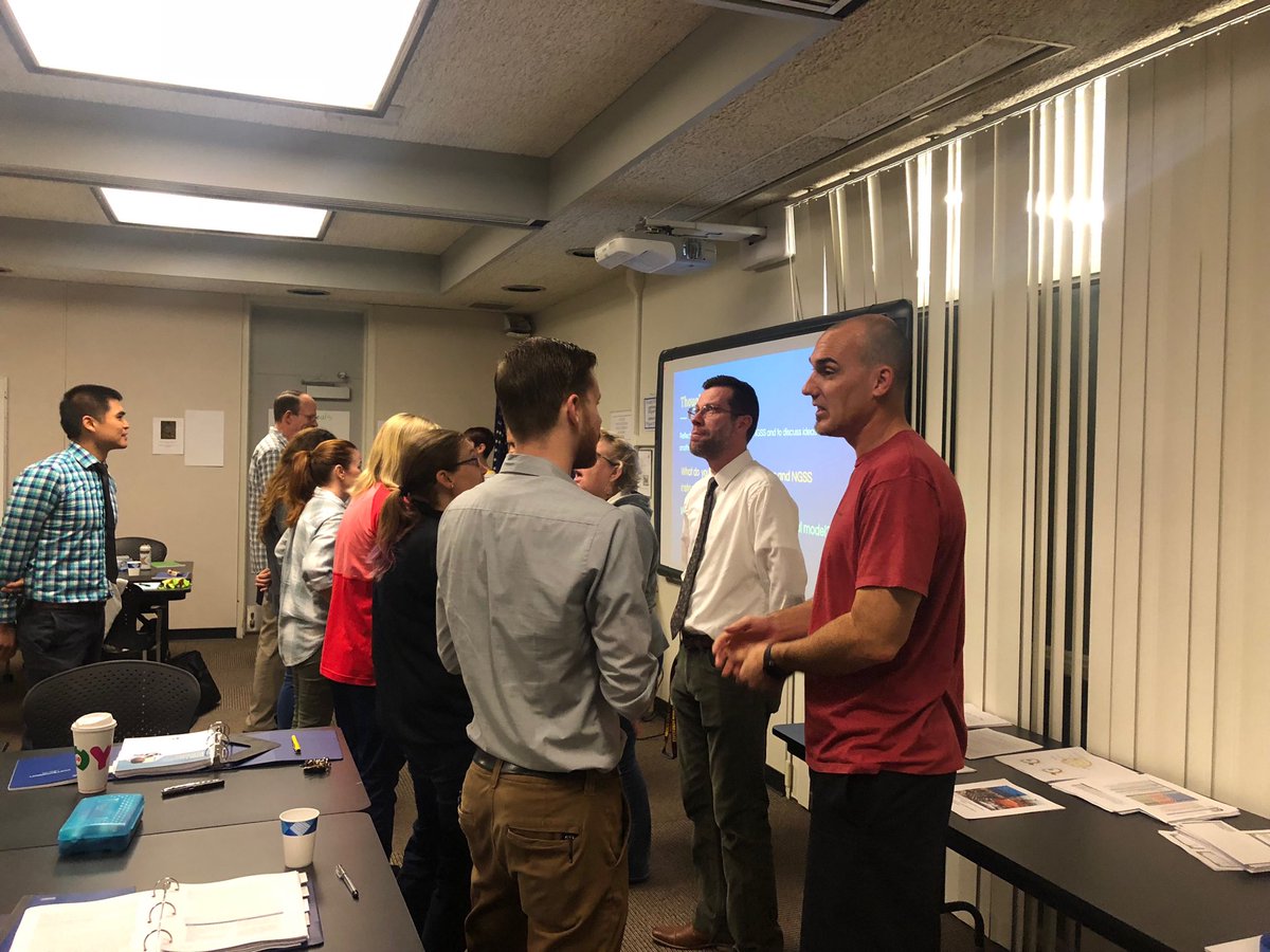 PYL Lead Science teachers collaborate on implementation of NGSS across domains.
