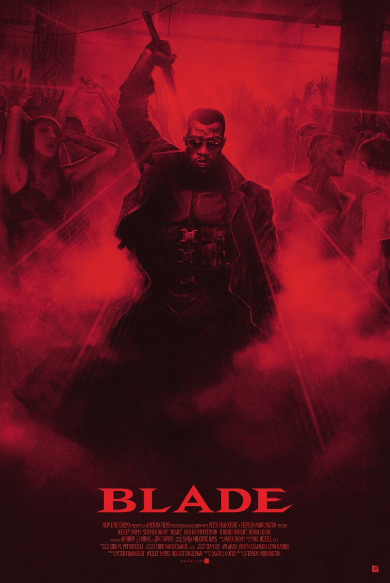 CarnedeVideoclu's tweet image. “Tenemos una buena relación, él fabrica armas y yo las uso” 
BLADE (1998)