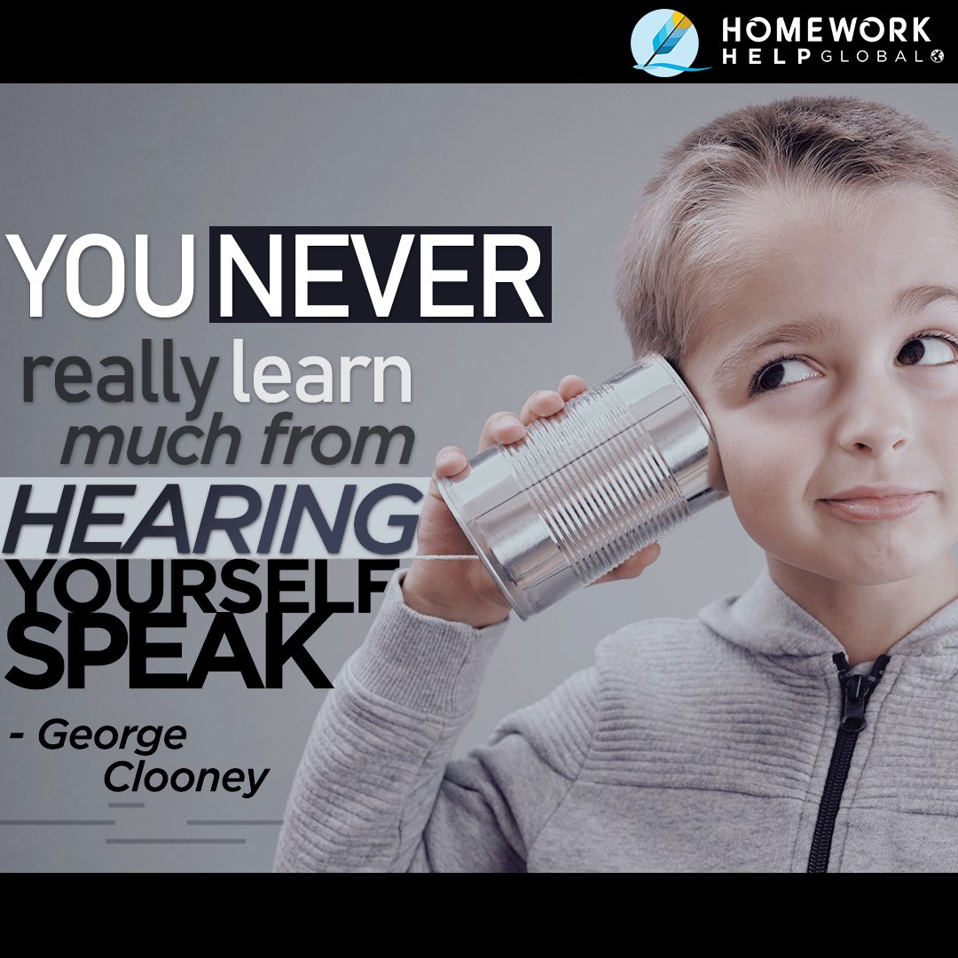 HomeworkHelpInc's tweet image. We learn by listening to what others have experienced. It is important to value other people's thoughts and opinions rather than only sticking to what you, yourself know.

#learning #value #listentoothers