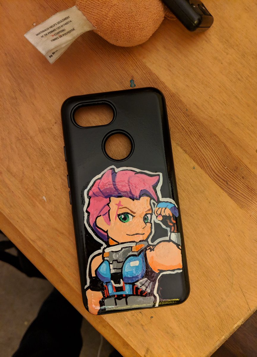 KaB_art's tweet photo. @PlayOverwatch Just got a new phone! Needed to paint a new phone case. 😊 #Overwatch https://t.co/3kJKASn8qj