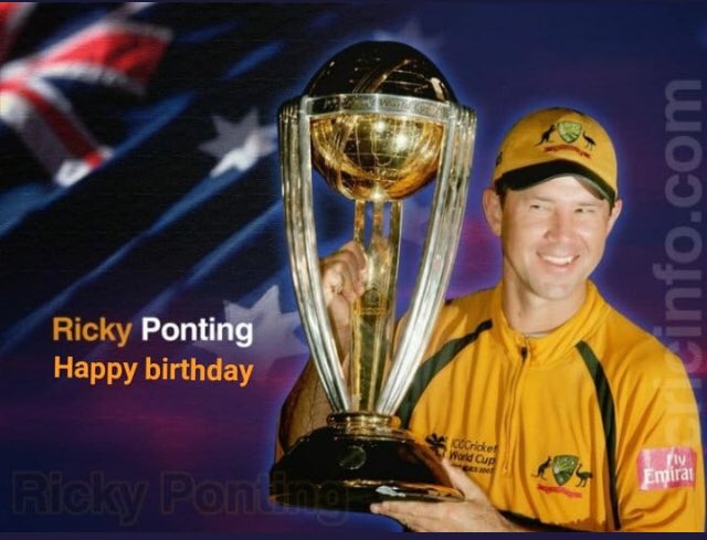 Happy birthday Ricky ponting Australia great batman 