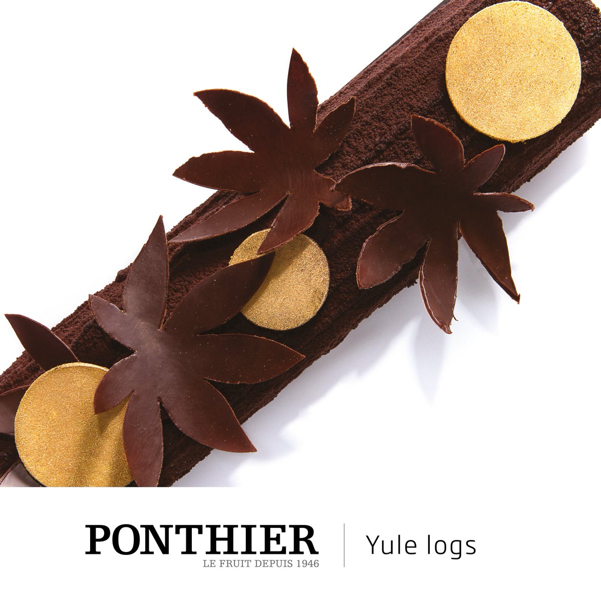 For the end-of-year celebrations, the Ponthier team offers you a chocolate Christmas log associated with the wonderful flavour of our Williams pear puree.
 &gt; bit.ly/2rD9XaU  Photo (c)Adeline Monnier