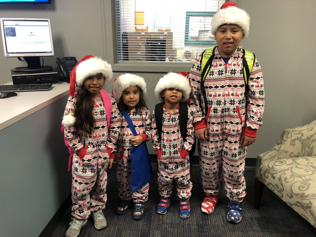 MsEmilyCole1's tweet photo. How can you not smile when you look up to see such cuteness walking in the front door?!❤️ #theissdreamsbig #promise2purpose #polarexpressday https://t.co/FvH43ghjiE