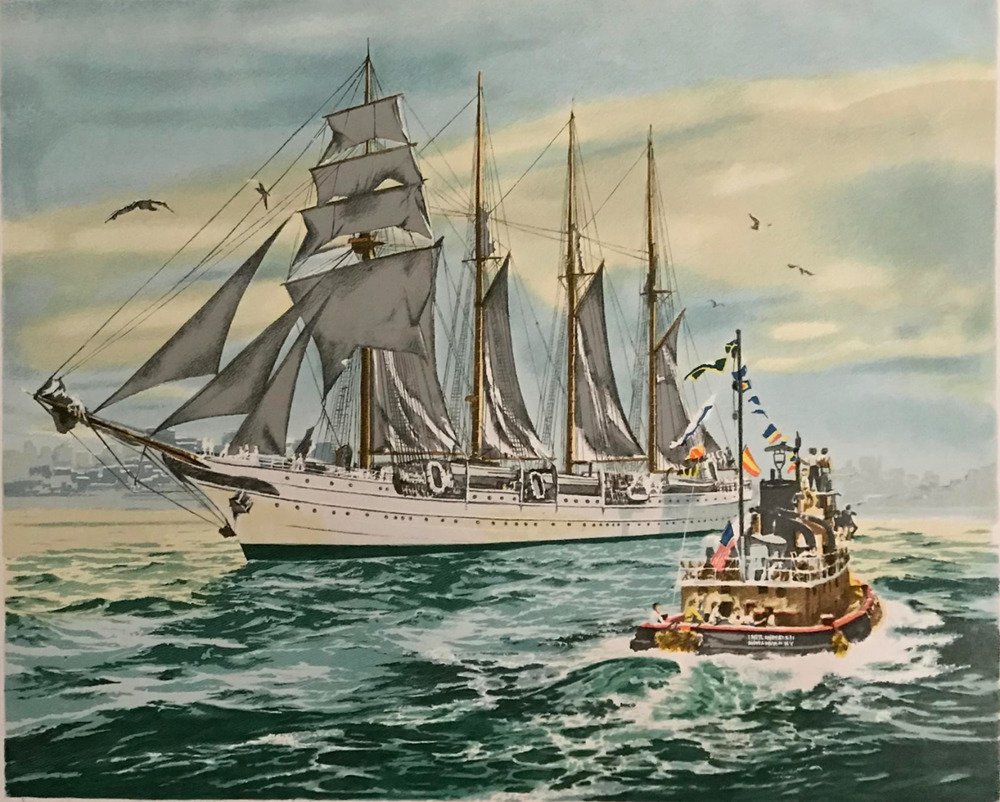 ComfortShoesWmn's tweet photo. Rare Vintage Harry J Schaare NY Tall Ship Numbered Signed Lithograph #S497 https://t.co/feZqFWCo7s https://t.co/rLD7gCbUe1