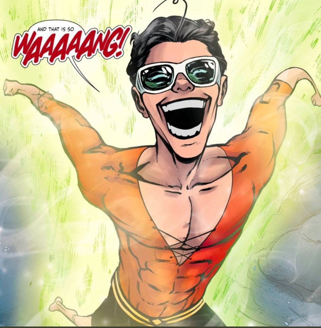 comics_unmasked's tweet photo. He just took out 5 of the baddest supervillains by himself! 

That's so wang, indeed! 

- Plastic Man #6 from @GailSimone and @Adriana_Melo 

#FavComicMomentsof2018 https://t.co/qHRv367iDz
