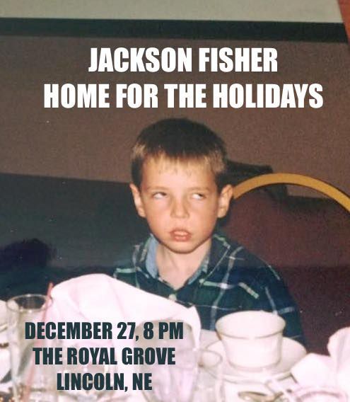 #NYC-based #comedian &amp; #Lincoln native --- Jackson Fisher --- returns to Lincoln with special guests Eric Weber, Andrew DeCamp, and Jimmy Putnam for "Home For The #Holidays" at #TheRoyalGrove on Thursday, December 27th! 
More info: theroyalgrove.com