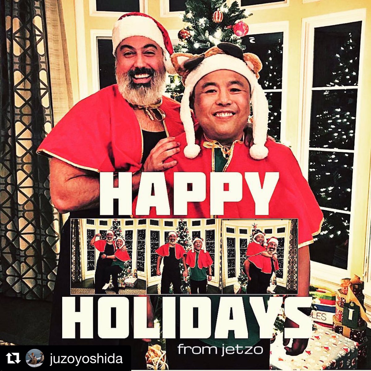 LyricHyperion's tweet photo. 2 chances to spend the holidays with #Jetzo TONIGHT 8 & 10p #Repost @JuzoYoshida ・・・From @jetzotime, happy holidays to you all! Thank you so much indeed for all of your continuous supports! Palms together to you all!!! https://t.co/QDbAvMYAiz