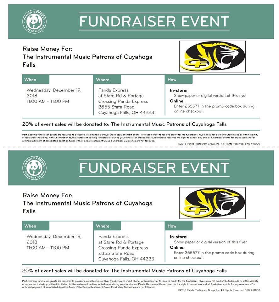 IMP_CF's tweet image. Help support all instrumental music students in 6th-12th grade! Bonus-you don’t have to cook tonight!