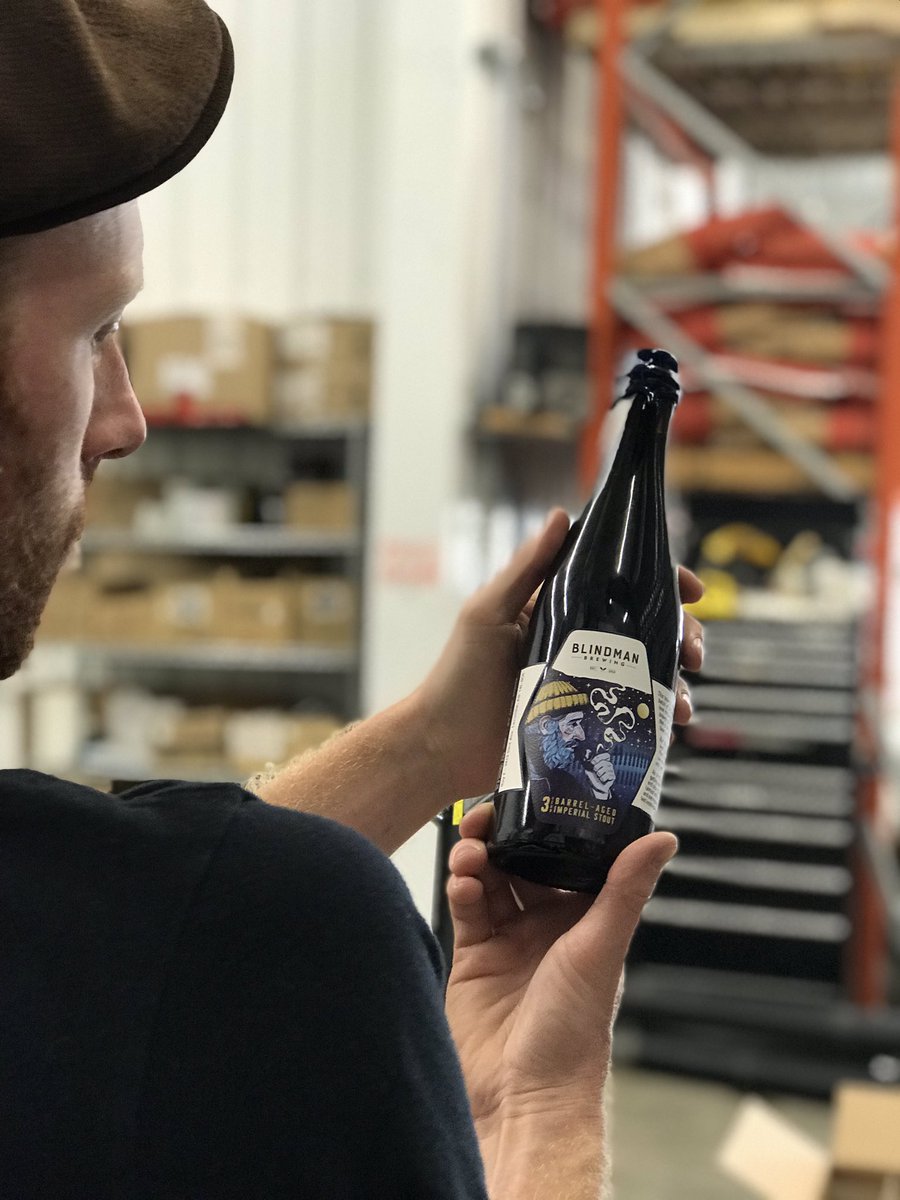 blindmantaproom's tweet photo. This is getting released exclusively @blindmantaproom on the winter solstice (exactly 3:23pm on December 21, 2018). 335 bottles available. Our 8th batch of beer, first batch of Ichorous, in a barrel for over 1000 days.
Limit 2 per customer.
#Solstice #ichorous https://t.co/mraEwBa1F4