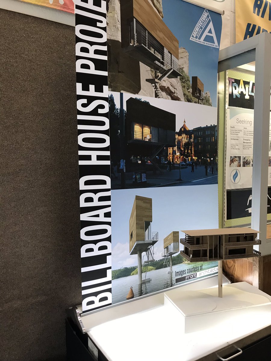 hcpss_ArchAtARL's tweet photo. ARL Architecture presents the Billboard House Project. This project was inspired by a Poland based firm @frontarchitects’s Single Hauz project. I am so proud of these students! It’s hard to believe this is “high school” level work. Amazing stuff. #ARLROX @HCPSS @hcpss_arl https://t.co/y2DgQBCAqb