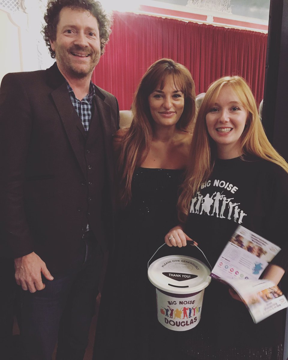 OptiSoundDundee's tweet photo. WOW! Big thanks to Nicola Benedetti for an outstanding performance tonight and for being a brilliant big sister to Sistema Scotland. The lady herself with OS Chair @chrisvdk and volunteer Kasia Thomson 💚 https://t.co/xf27ZyTPwN