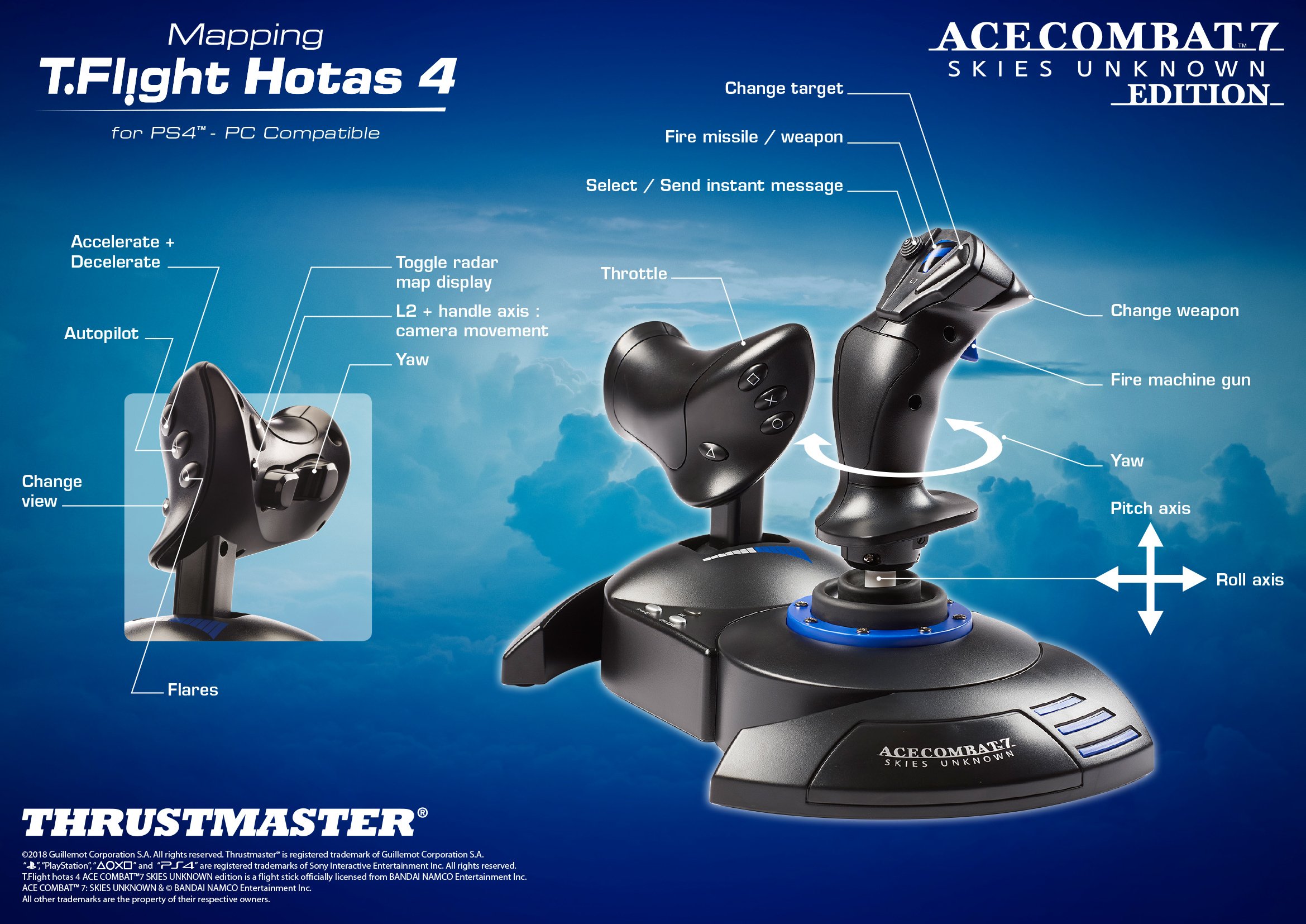 Verdampen tempo Mis Thrustmaster Official on Twitter: "We are exactly one month away from the  launch of #AceCombat7 from @BandaiNamcoUS &amp; our Ace Combat 7 Edition  T.Flight Hotas 4 joystick &amp; throttle! Who's gonna be