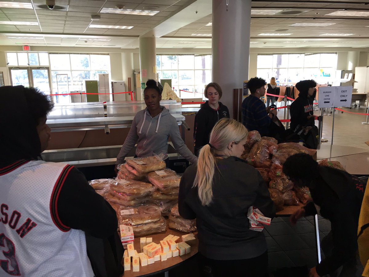 So much awesome. Thanks to generous donations from HBHS students, staff members, and community members, we were able to put together food/supply baskets for 48 Bay families in need over the break. #BayWay #BayCommunity #BayEmpathy