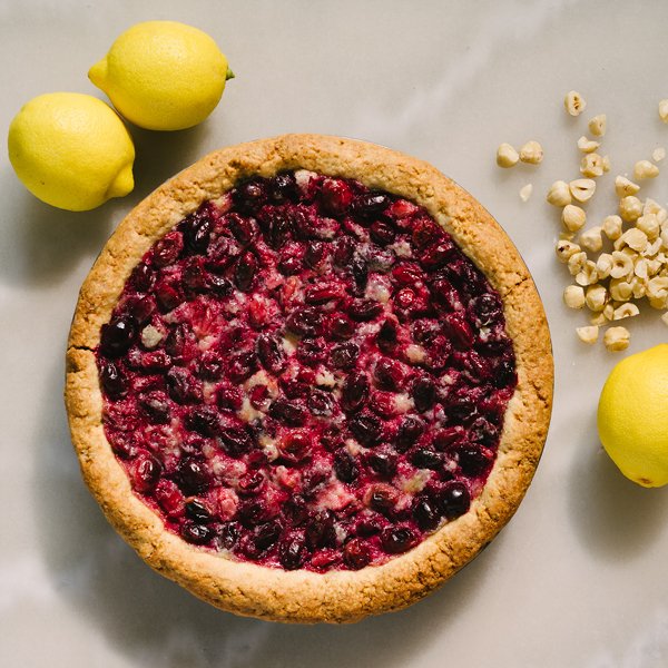 How to dress up buttermilk pie for the holidays? Take a cue from @justinbsamson and throw some ruby-red cranberries in the mix. bit.ly/2kNiB3p