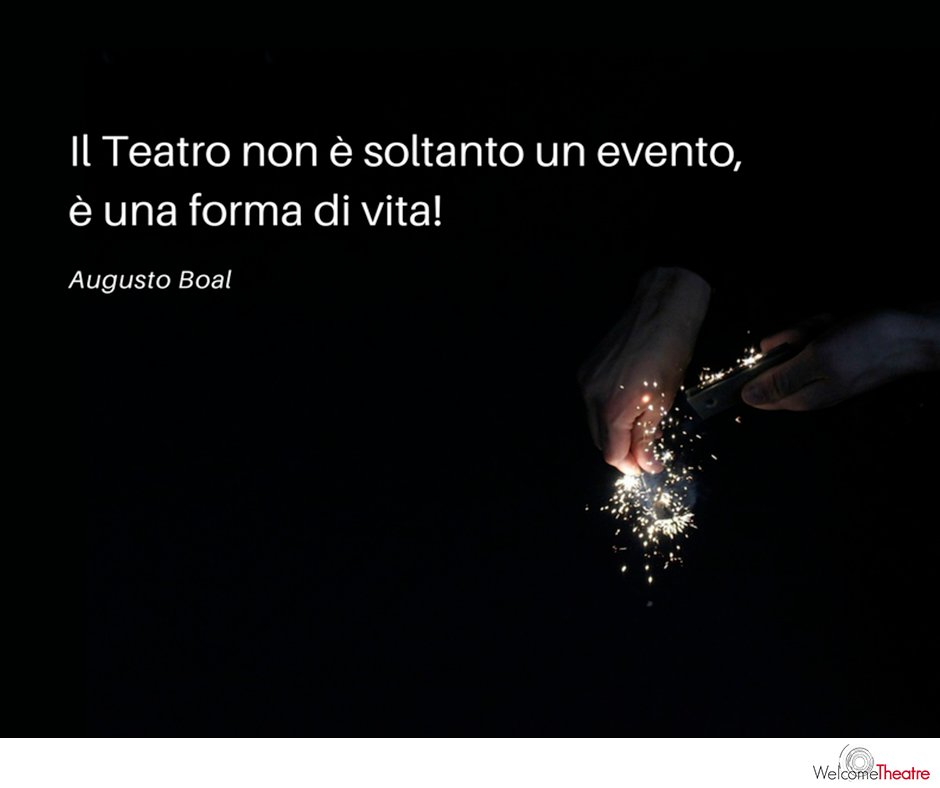 🎭 "Il Teatro non è soltanto un evento, è una forma di vita." 
Augusto Boal
#citazioni #aforismi #teatro #autori