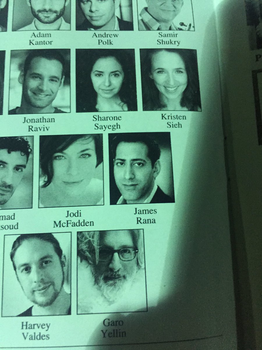 Dimps1217's tweet photo. I was lucky enough to see @TheBandsVisit last night. It was an amazing show and the music was incredible. After the show I was looking through the playbill and recognized one of the cast members. 😱 Wish you were in last nights show!!  @JamesRana2 !! https://t.co/Ht2JsFaEUg