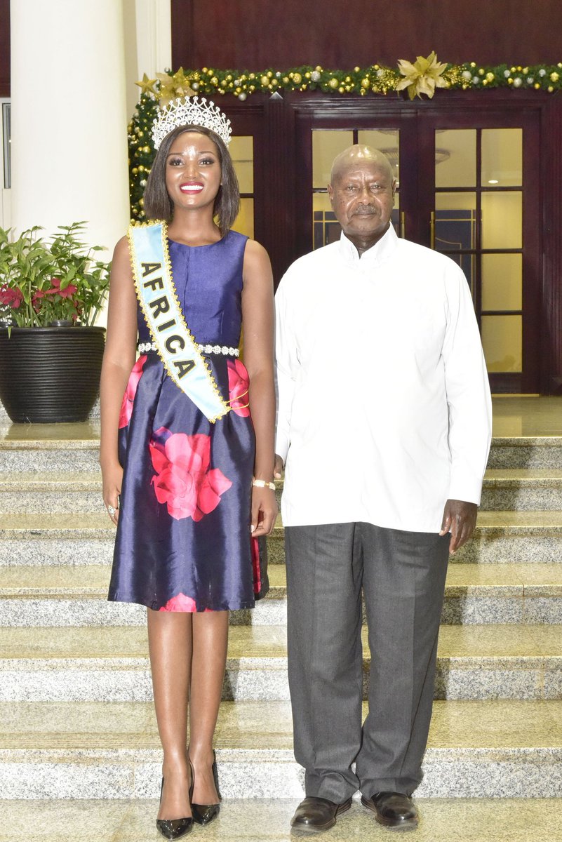 Abenakyo is indeed a tall, beautiful Musoga girl. My only concern is that she was wearing Indian hair. I have encouraged her to keep her natural, African hair. We must show African beauty in its natural form.