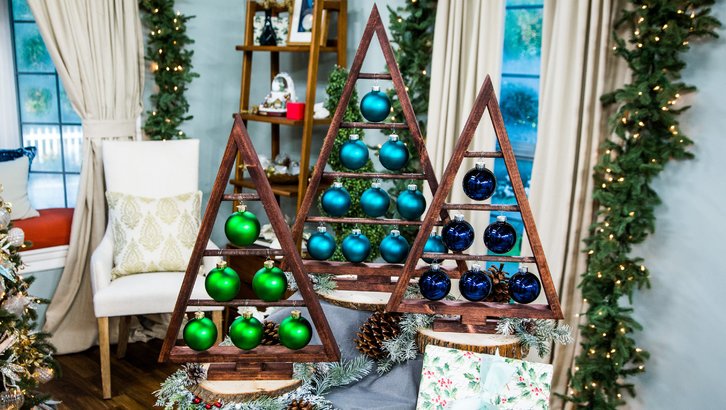 #TradingSpaces <a href="/BrettTutor/">Brett Tutor</a> is showing us how to make an ornament tree out of pine wood, just in time for #Christmas! #DIY bit.ly/2Sbjvp8