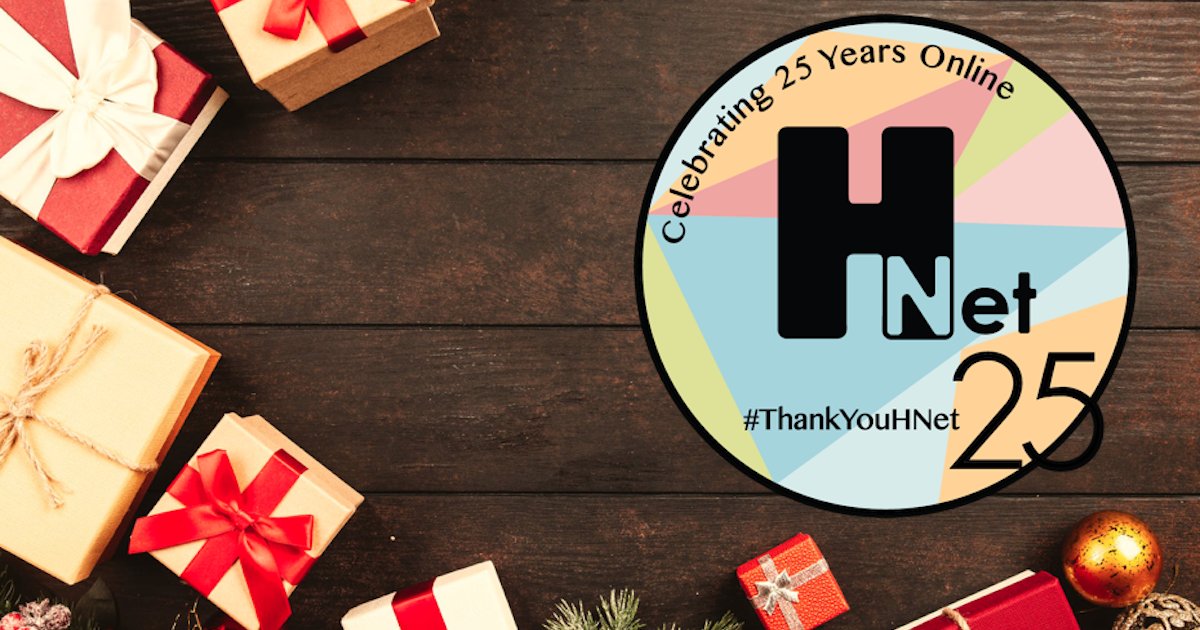HNetBookChannel's tweet photo. ANNOUNCEMENT: H-Net needs a new sticker! As #HNet25 comes to a close we want a brand new 2019 sticker! Send a sketch, idea, or drawing to hnetstickercontest@gmail.com by January 7th! We will produce the winning design to send out with our review copies! https://t.co/EVvy5Uto6v