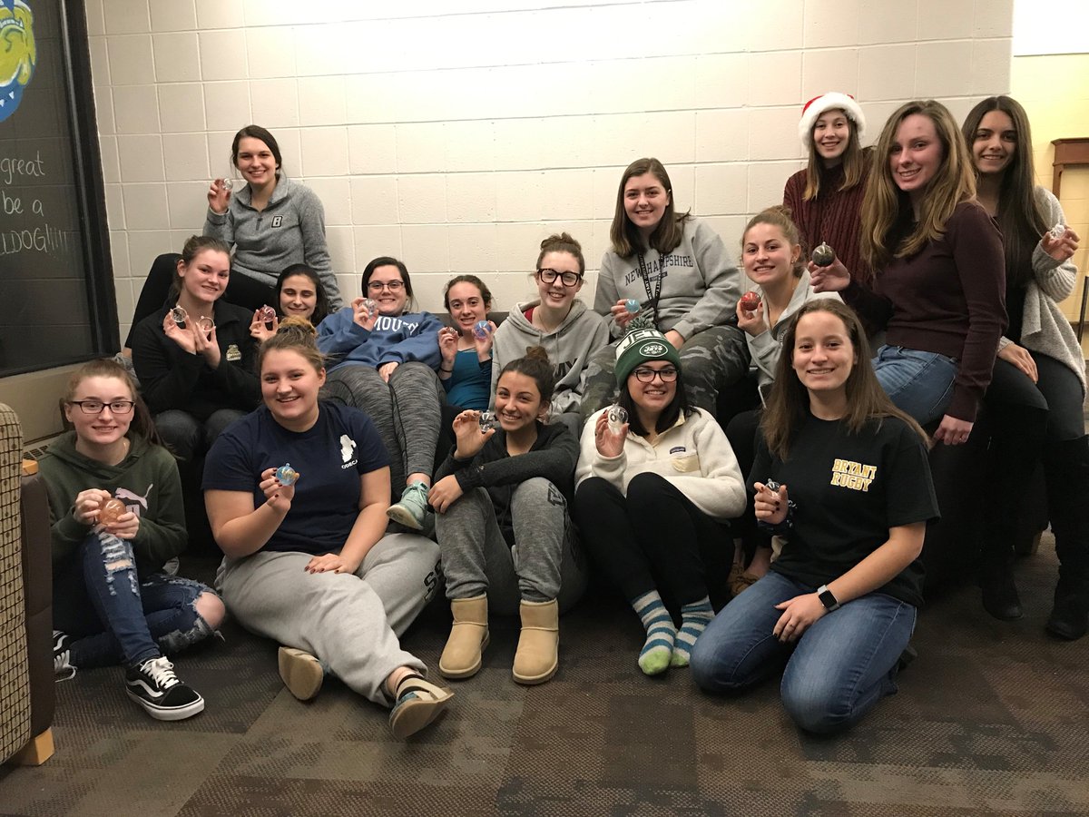 Here's a #HolidayHumpDayHighlight straight from Bistol House last week.

RAs Savanah and Alex hosted a holiday party for their floor. 
There was #ornamentpainting, a #yankeeswap, and #festivemusic.

#holidayseason #RAs #programs #bryantbulldogs #homesweetbryant <a href="/LifeAtBryant/">Bryant Student Life</a>