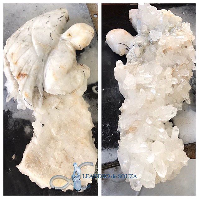 crystalskulls's tweet photo. Quartz cluster angel by Leandro. Still a lot of work to do on this one but its starting to take it's shape. https://t.co/bMtcM8MdH8 #Skulls4U, #crystalskulls, #dragonskulls https://t.co/JvbLwdkpJi