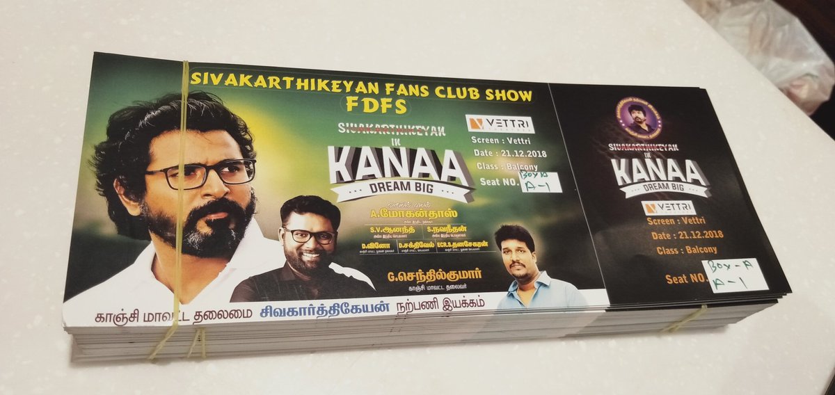 abara_sk's tweet photo. FDFS #Kanaa tickets ready 🔥🔥
Eagerly waiting.....🤩😍
Celebration started........ @Siva_Kartikeyan @AllIndiaSKFC
@mohandasspugal @AnandSkfc @navneth @SenthilKumarSKF @SAKTHIV97092850 @Darshan_Offl
#2DaysToGoForKanaa https://t.co/LQoUb64t0A