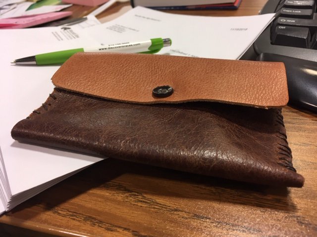 BeckyStouten's tweet photo. Sam got out the leather making tools and made a wallet, Zach is proud of his pillow :) #mnitem, #essalibraries https://t.co/FA1Vb8qk8j