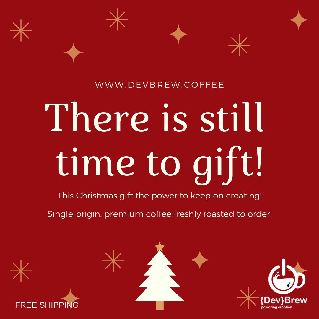 devbrewcoffee's tweet image. There is still time folks! ☕️☕️devbrew.coffee
.
.
.
.
#devbrew #devbrewcoffee #christmas #holidays #coffee #developers #morecoffee #coffeemugs #developers #softwareengineer #softwaredeveloper #java #python #ruby #ios #android #dev #backenddeveloper #frontenddeveloper