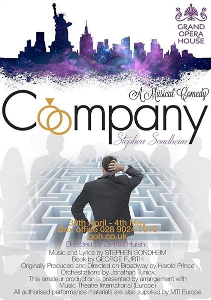 BelieveStage's tweet image. We absolutely thrilled to have been cast in the lead roles of Jenny and Peter in Company the Musical staged in the @gohbelfast May 2019. We cannot wait to work with the superb cast and @jameshuish Tickets on sale already!