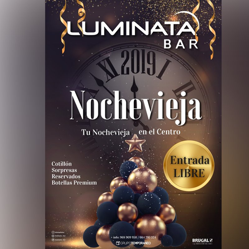 Luminata_Bar's tweet photo. Si no lo tienes claro, en Luminata Bar te garantizamos el fiestón del siglo 🎇✨🎆

¡Ven a vivir con nosotros la entrada de este nuevo año! https://t.co/kVfIXbeZkn