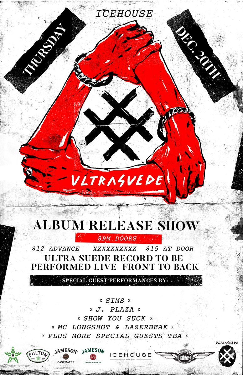 ultra_suede_offical (@suedeultra) on Twitter photo WE AIN’T DONE YET!!!
TOMORROW <a href="/SuedeUltra/">ultra_suede_offical</a> ALBUM RELEASE AT <a href="/icehousempls/">icehousempls</a> WE GOT 2 MORE SPECIAL POP UP GUEST PERFORMANCES BY
<a href="/SHREDDDDERS/">ϟ Һ Γ Ɛ D D Ξ Я S</a>
&
<a href="/fourfists6666/">FOUR FISTS</a>
YOU DON’T WANNA NOT BE THERE MAAAAAAAAAN!
ULTRA SUEDE LOVES YOU WE AIN’T DONE YET!!!
TOMORROW <a href="/SuedeUltra/">ultra_suede_offical</a> ALBUM RELEASE AT <a href="/icehousempls/">icehousempls</a> WE GOT 2 MORE SPECIAL POP UP GUEST PERFORMANCES BY
<a href="/SHREDDDDERS/">ϟ Һ Γ Ɛ D D Ξ Я S</a>
&
<a href="/fourfists6666/">FOUR FISTS</a>
YOU DON’T WANNA NOT BE THERE MAAAAAAAAAN!
ULTRA SUEDE LOVES YOU