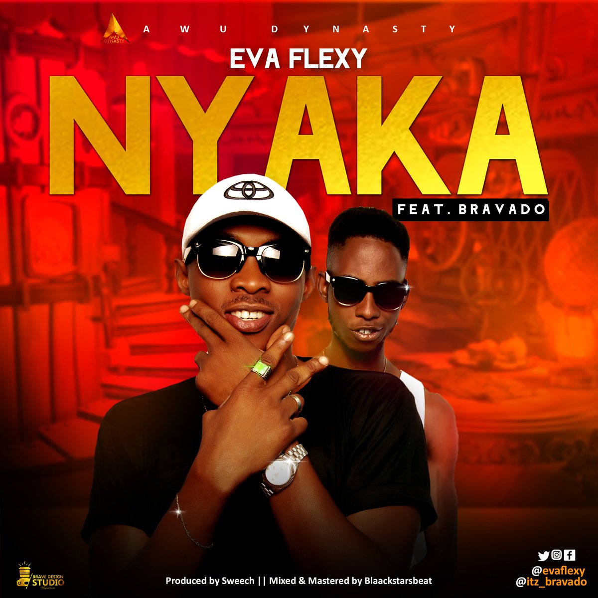 itz_bravado's tweet photo. Hey peeps 
Season greetings. 
.
Ready for another hit
#Anticapating  #Nyaka Eva flexy ft Bravado. 
.
Isa mad jam. 
Show some love by retweeting n share. 
.
Love ya
#cc @celebritykoner1 @heritage104_9fm @rasebbyblog https://t.co/3yaEj3NoGn