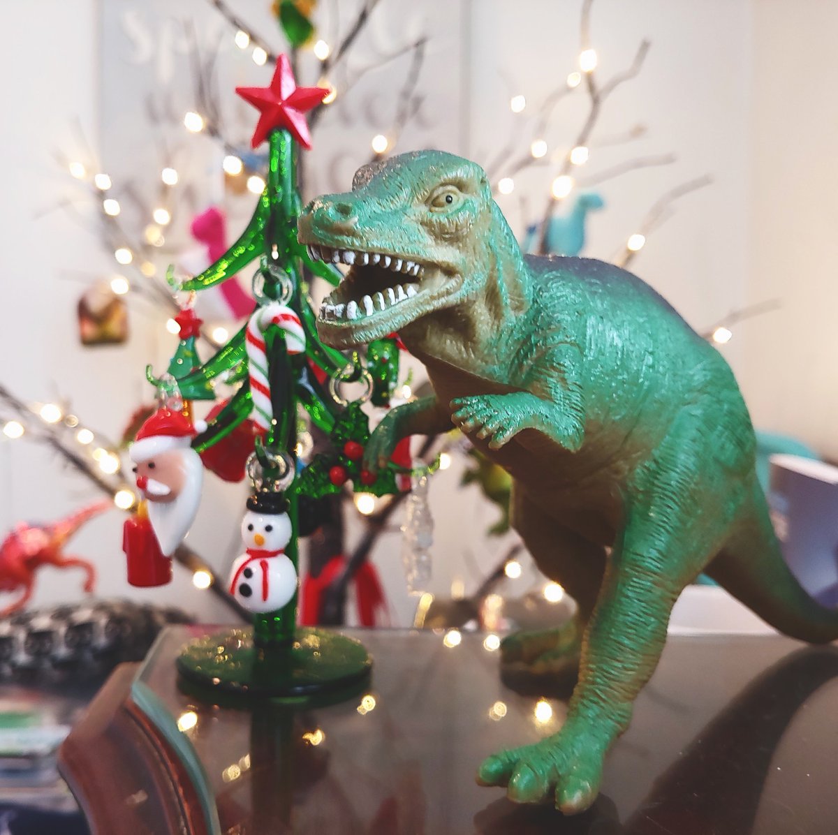 JagForms's tweet photo. Rex the Halls! 🎄 Happy Holidays from T-Jag, Jeff &amp; Sara #tjag #jagforms #happyholidays2018 https://t.co/Bu1atK3osJ