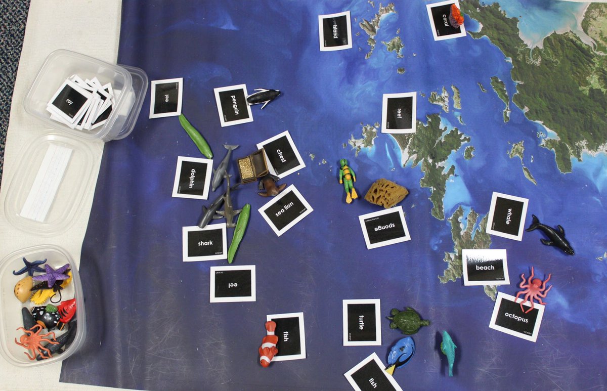 GlenMontessori's tweet photo. What a fun way to work with nouns! #functionofwords #montessorilanguage https://t.co/6GunaBqZse