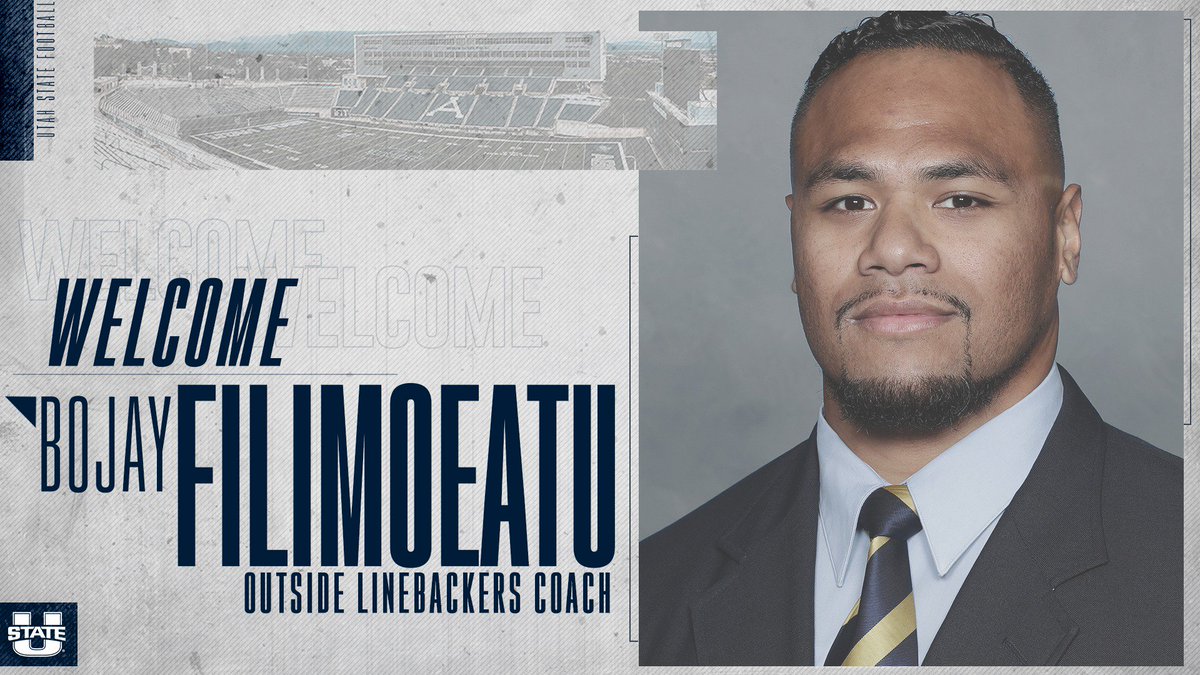 Bojay Filimoeatu Named Outside Linebackers Coach at Utah State
#AggiesAllTheWay

Release: bit.ly/2POMqO3