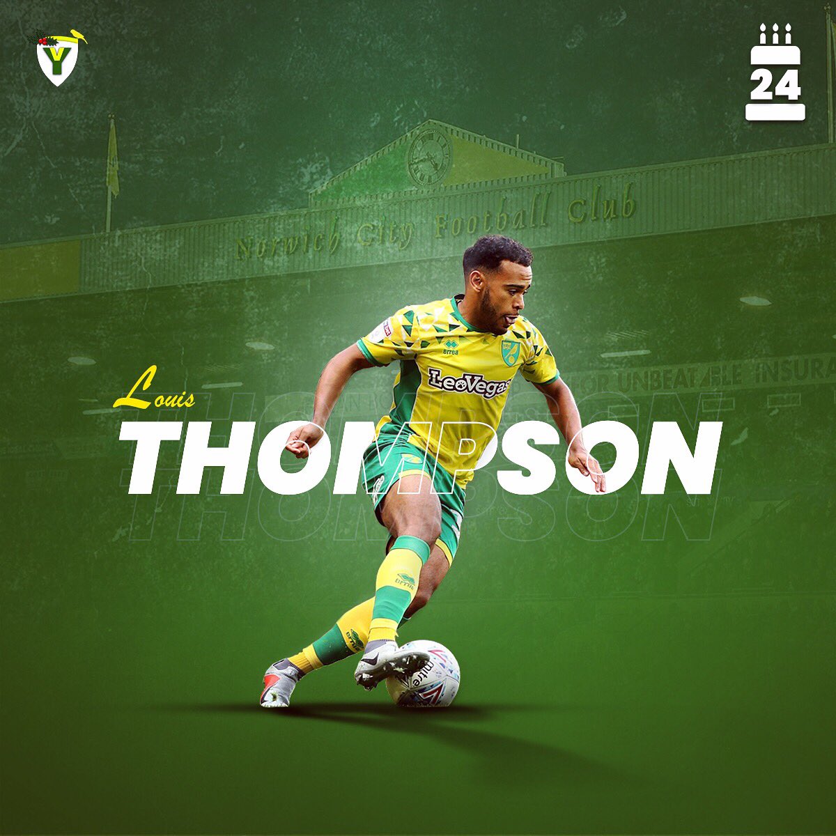 Wishing a very happy 2  4  th birthday to midfielder Louis Thompson! 