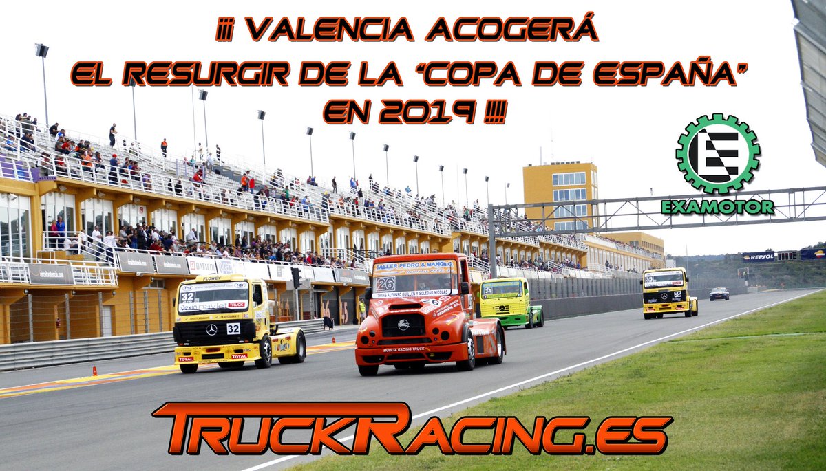 #WeLoveTruckRacing 

¡BOMBAZO! España tendrá una carrera propia en Valencia al estilo de la extinta “Carrera Internacional de Albacete”.
Más info... truckracing.es/cheste-acogera…

#CopaEspaña #TruckRacing #Trucklife #TruckRace #Cheste #Valencia #Truck #Racing #TruckSport