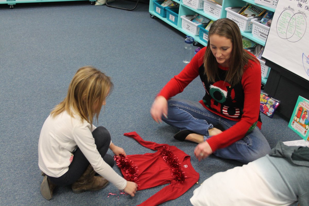 techytamara's tweet image. Tinsel, bows, and decorations galore! I can&apos;t wait to see these Ugly Christmas T-Shirt designs! @InmanSchools #MaximizingResources #MerryChristmas2018